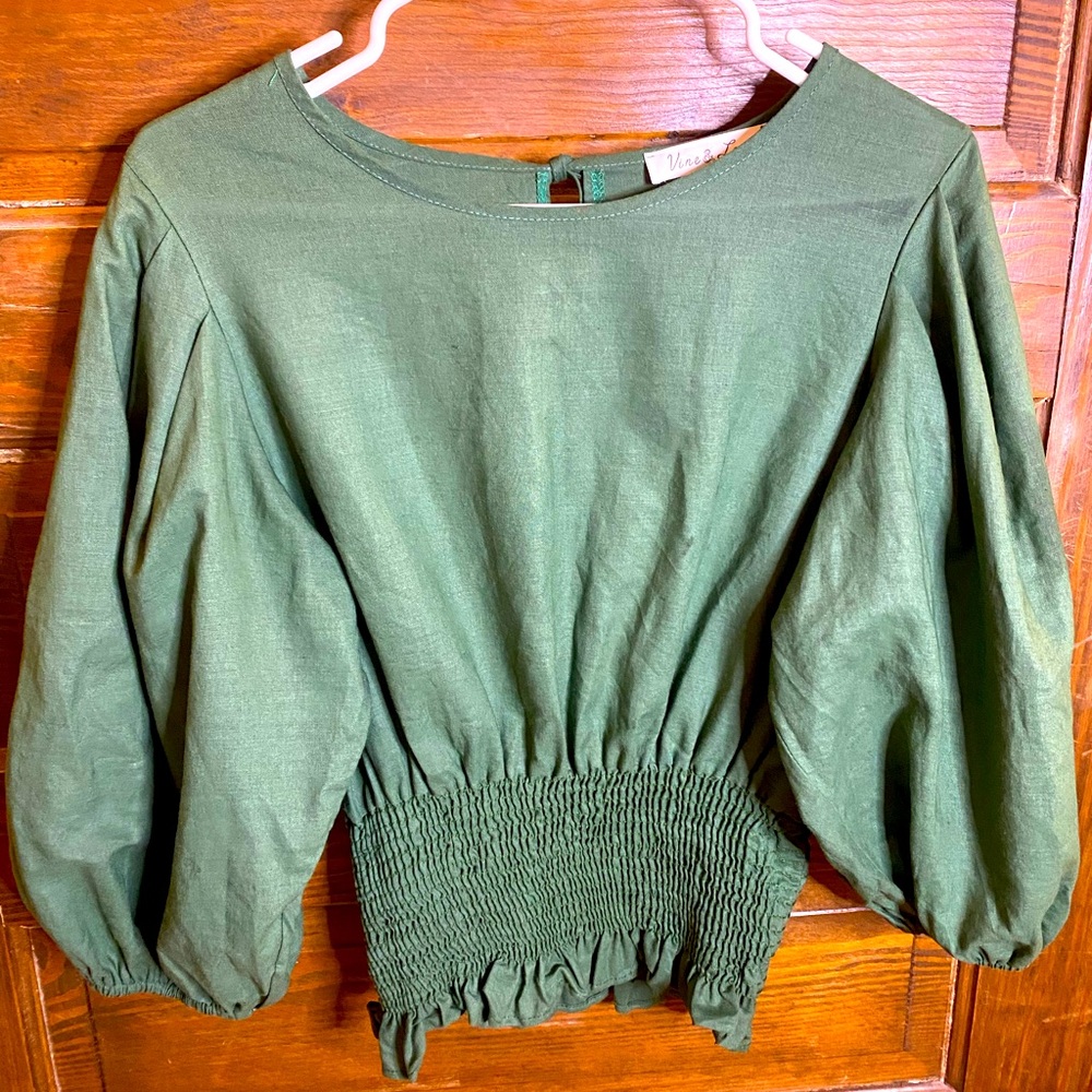 Beautiful Green Like New Condition Blouse Size M